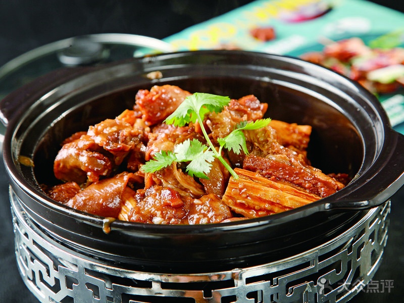 农家铁锅炖大鹅