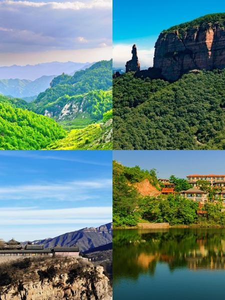 1 五岳寨风景区 五岳寨风景区,位于河北灵寿西北山,拥有五座山峰的
