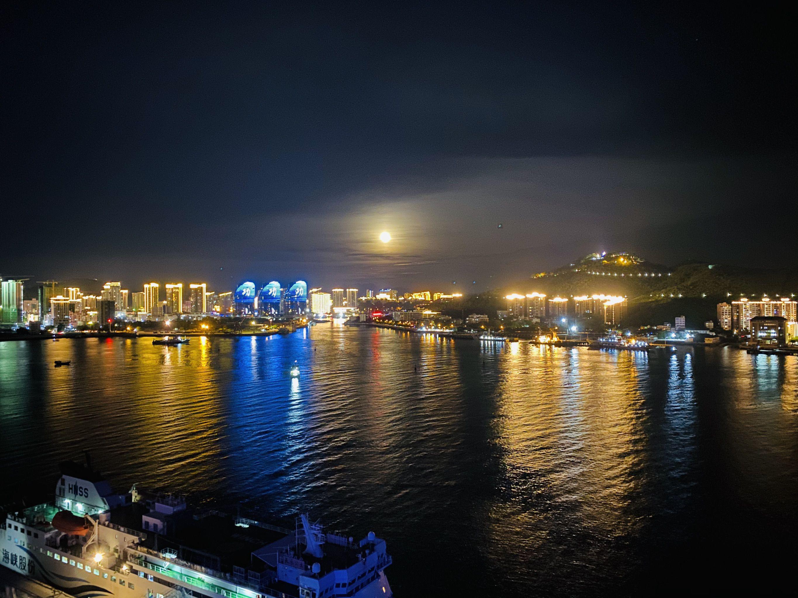 海陵岛夜景图片