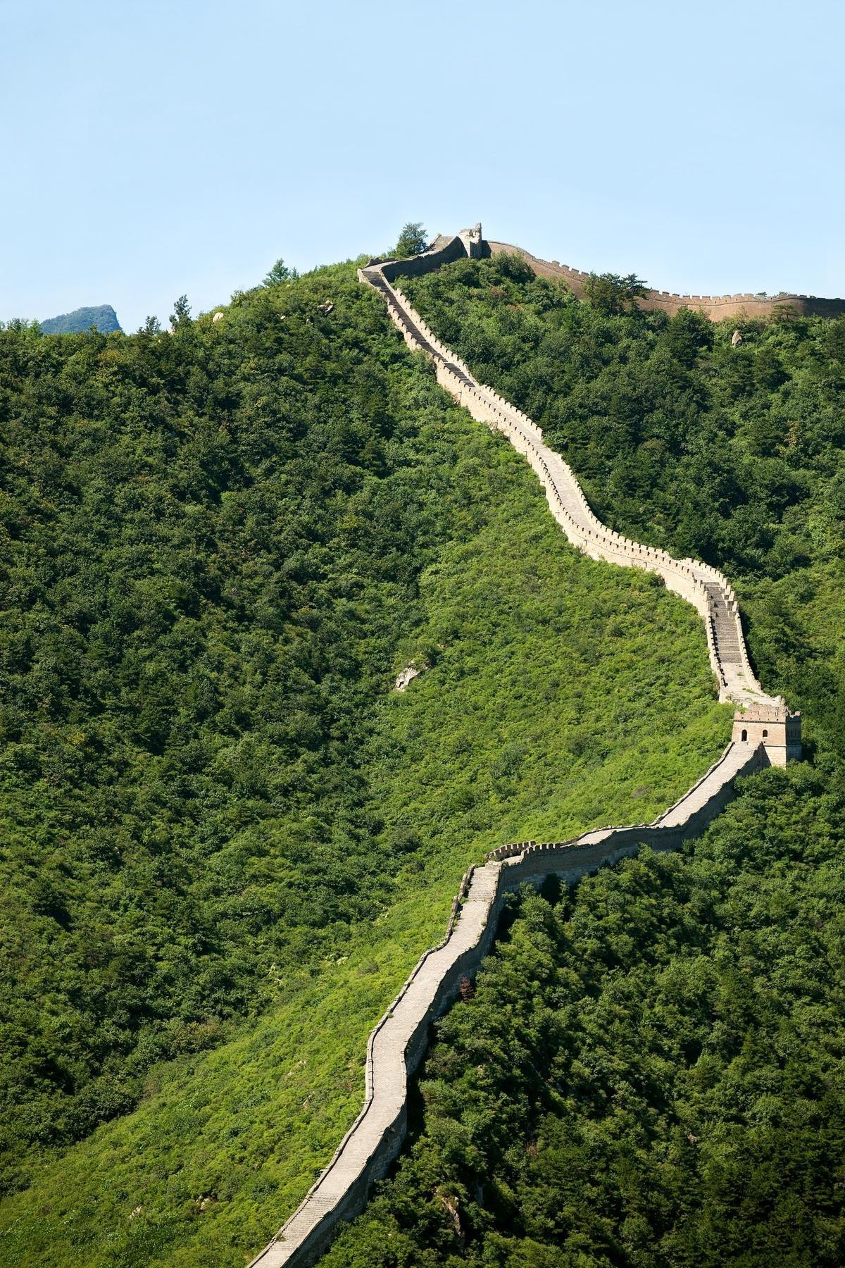 响水湖长城风景区图片