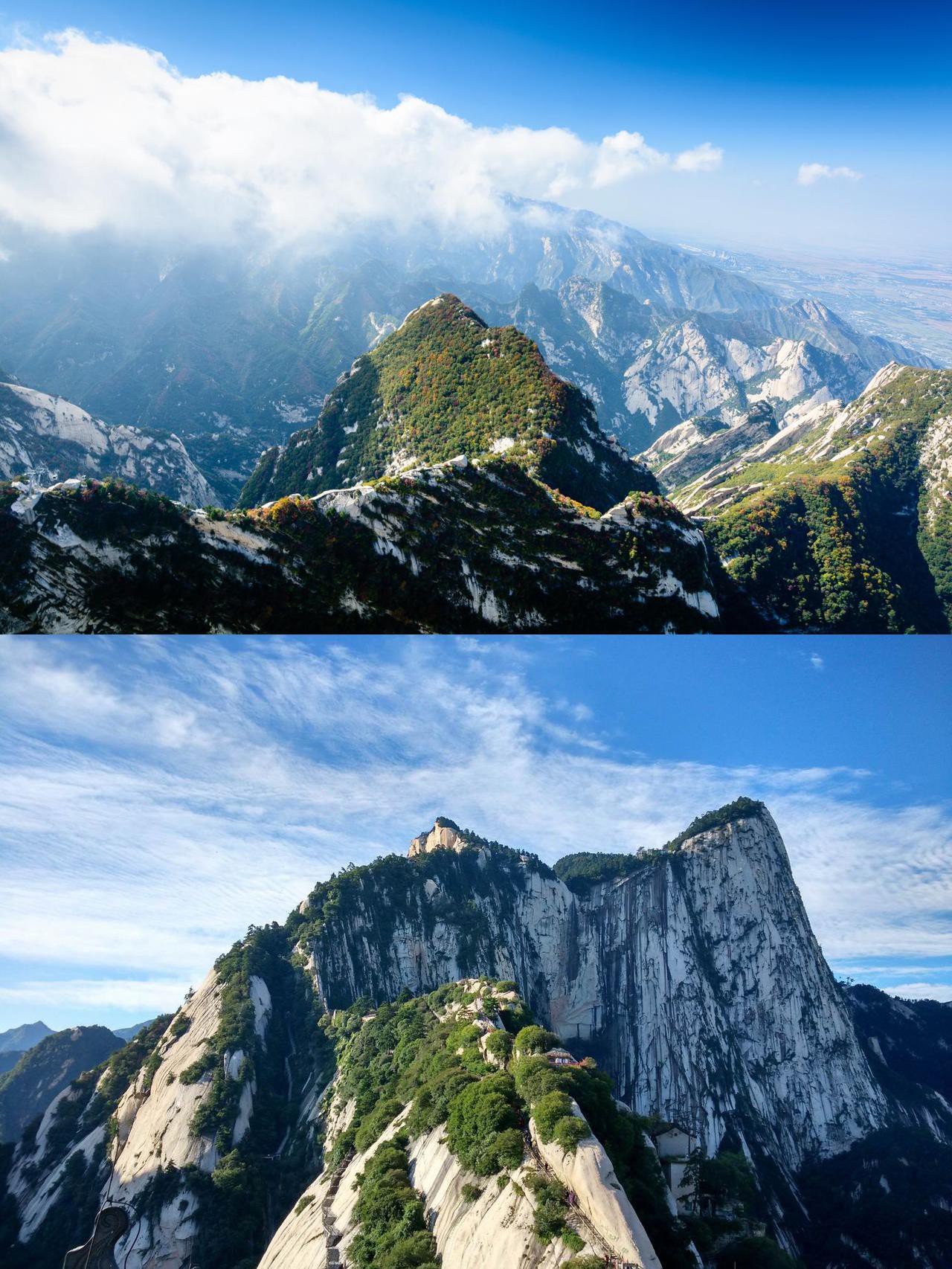 华山风景 真实图片