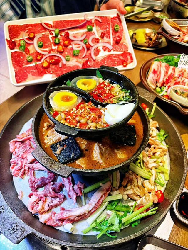 坡摊·贵州山野烙锅烤肉(建设路总店)