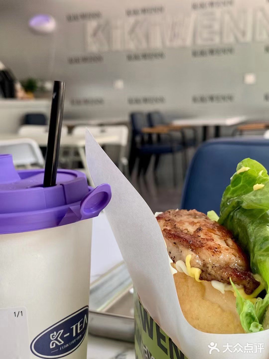 KIKIWENN·猪扒包·柠檬茶·鲜奶茶